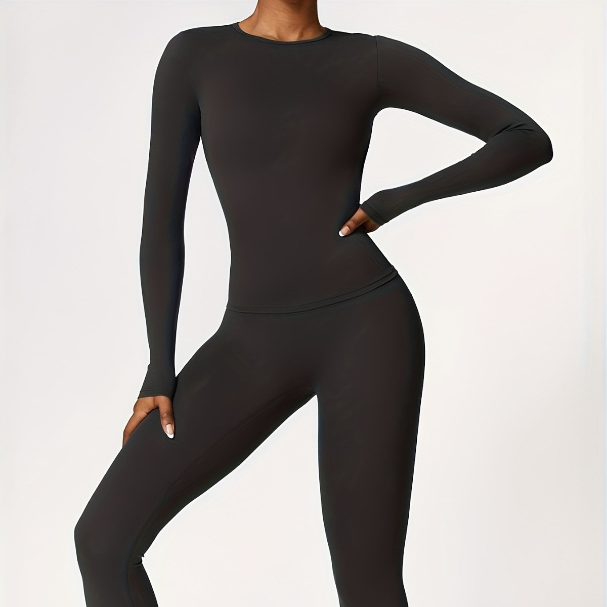 Winter Clothing Outdoor - Conjunto de ioga justo e slim,