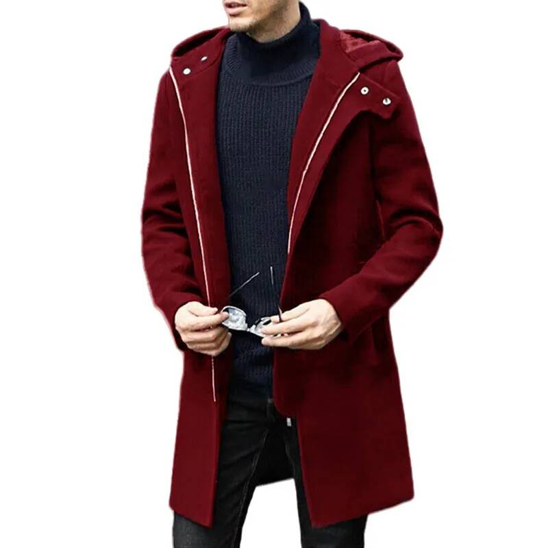 Winter Clothing Taiwan - Casaco de Lã Masculino Outono Inverno