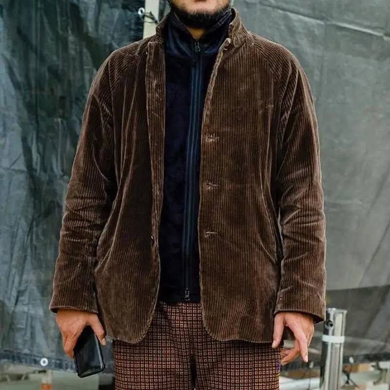 Winter Clothing Taiwan - Jaquetas Masculinas de Veludo Cotelê Outono