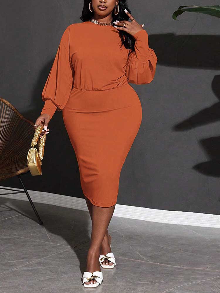 Winter Clothing For Plus Size Women - Vestido laranja feminino saindo, vestidos plus