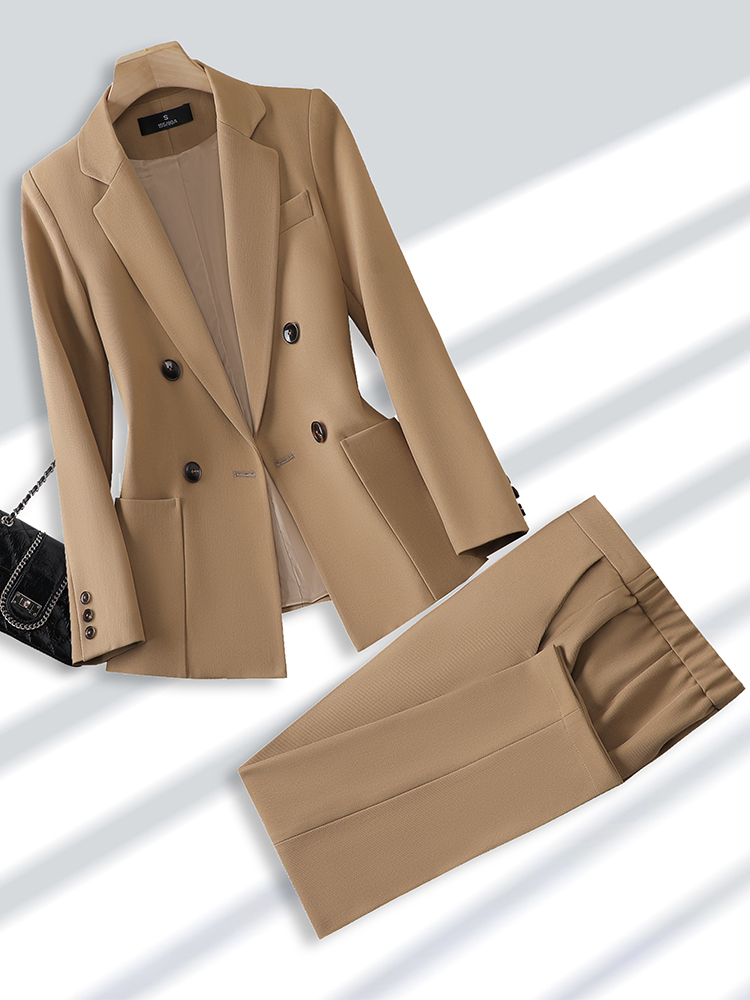 Winter Clothing Work - Blazer e calças para mulheres, calça