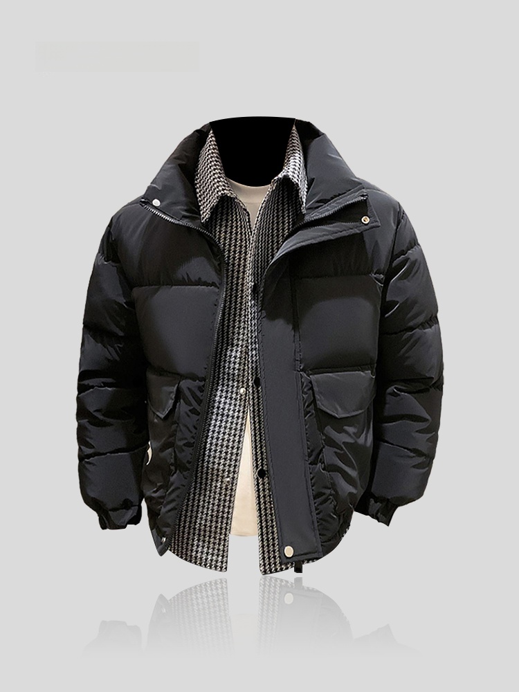 Winter Sun Clothing - Jaqueta de Algodão Acolchoada Masculina Casual