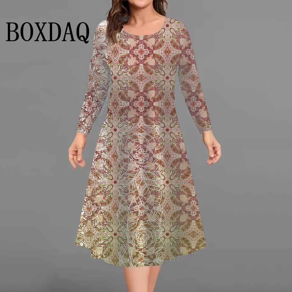 Winter Clothing For Plus Size Women - Nova moda elegante vestidos femininos outono