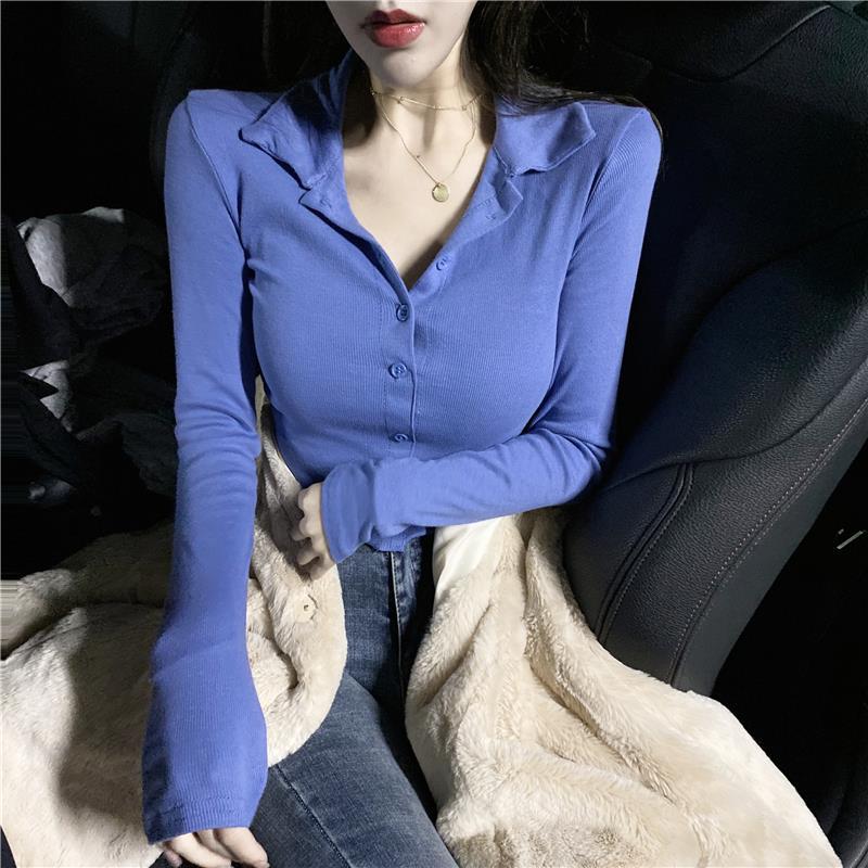 Winter Clothing Trends 2025 - Camiseta polo de algodão feminina com