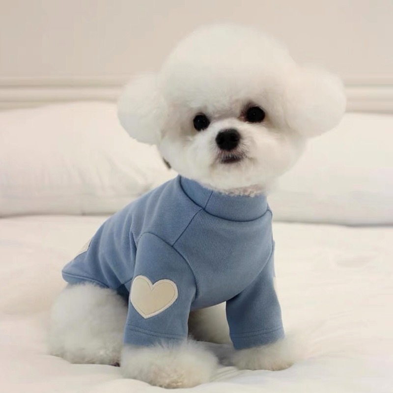 Winter Clothing For Dogs - Amor bordado cão moletom pet roupas