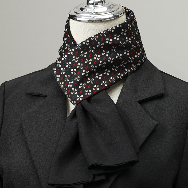 Winter Wear Clothes - Lenço masculino imitação de seda pescoço