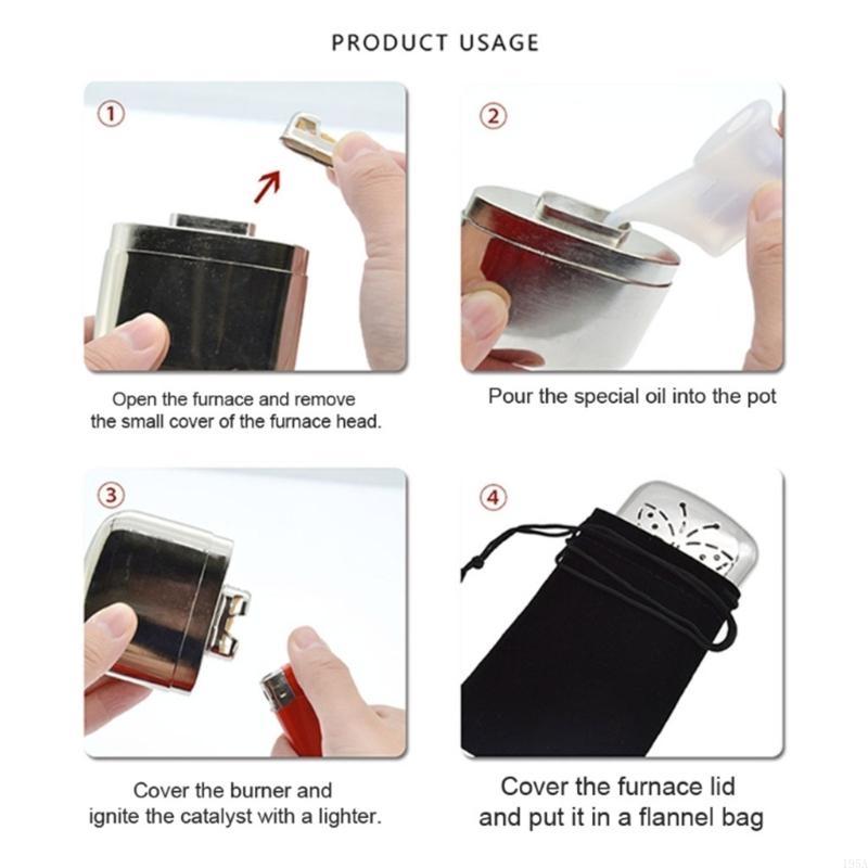 Hand Warmer Reusable - 2 pçs liga zinco bolso mão