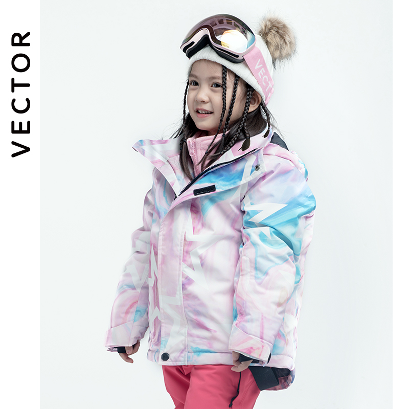 Winter Clothing Vector - VECTOR-Roupa de neve impermeável infantil, roupas