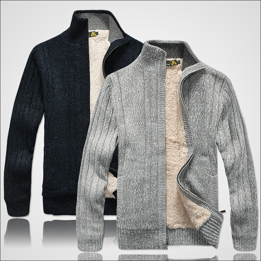 Wool Blend Coat - Camisola de inverno masculina roupas de