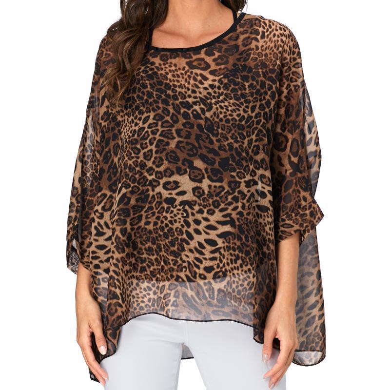 Winter Sun Clothing - 4327 Moda feminina boêmio chiffon camisa