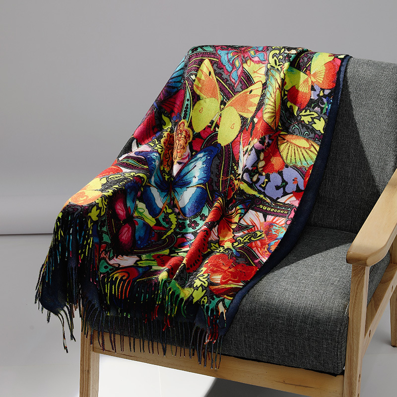 Cashmere Scarf Wrap - Marca de luxo pintura a óleo