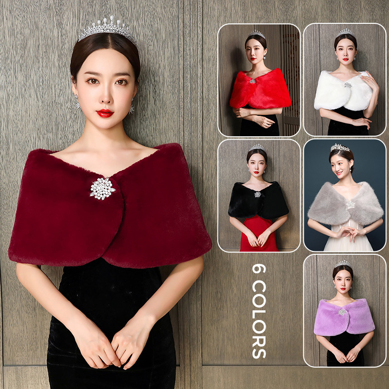 Winter Clothing For Sale - Mulheres nupcial xale capa de casamento