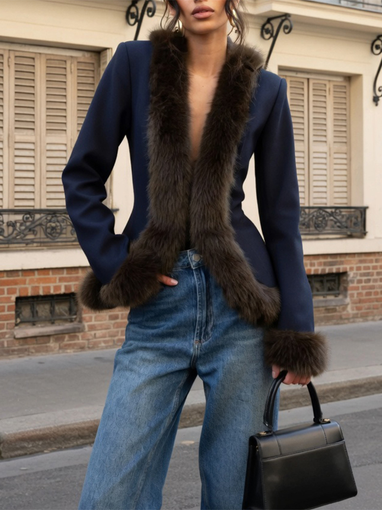 Winter Wear Clothes - Conjunto Feminino de Saia com Retalhos