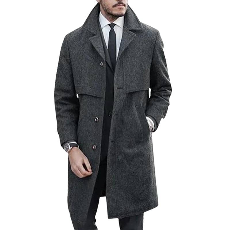 Winter Clothing Taiwan - Casaco Masculino com Lapela para Escritório