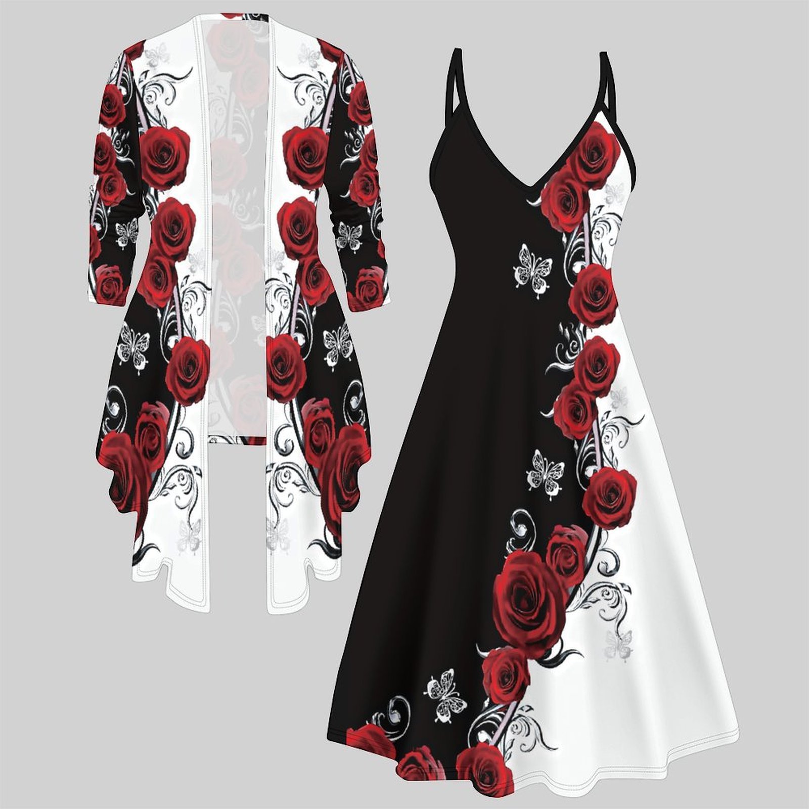 Winter Clothing For Sale - Conjunto de Duas Peças Feminino: Vestido