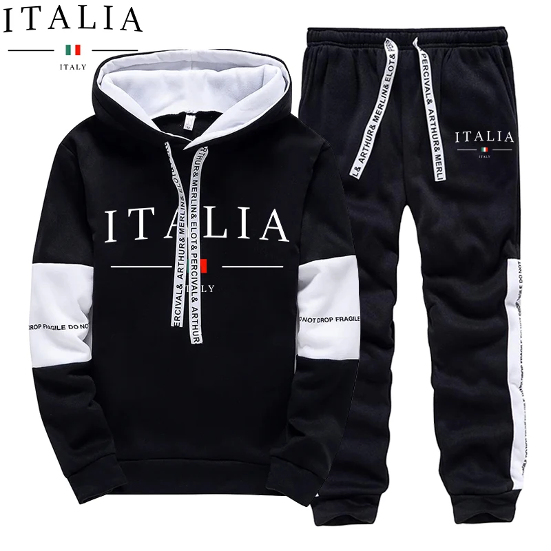 Winter Clothing Outdoor - Conjunto de Moletom Masculino Outono Inverno