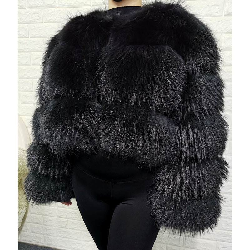Plus size topos de pele marrom - Winter Clothing For Plus Size Women avaliação e preço