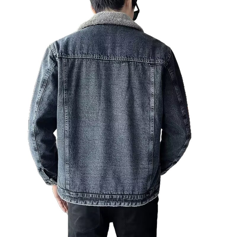 Jaqueta jeans masculina com is - Winter Clothing Work avaliação e preço