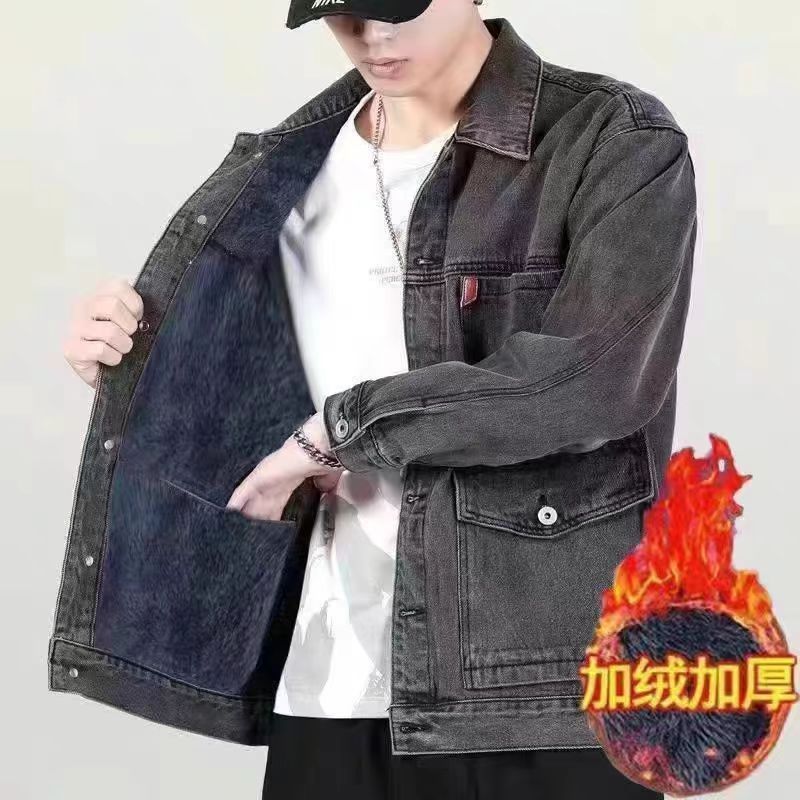 Jaqueta jeans masculina com is - Winter Clothing Work avaliação e preço