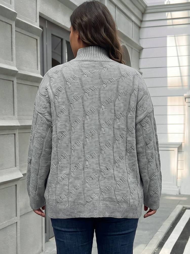 Suéter Feminino Plus Size Casu - Winter Clothing For Plus Size Women avaliação e preço