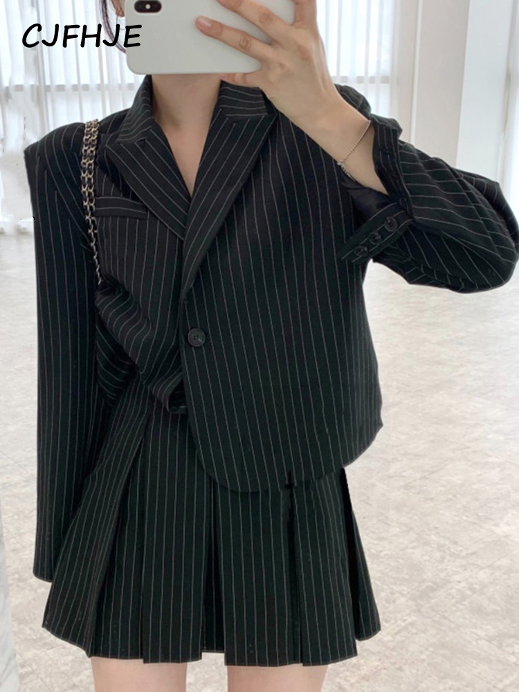 CJFHJE-Blazer listrado para mu - Winter Wear Clothes avaliação e preço