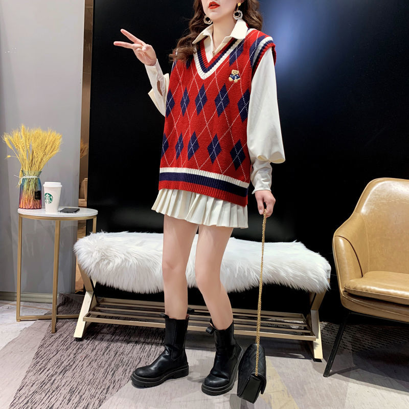 Coletes de malha vermelha para - Winter Clothing Trends 2025 avaliação e preço