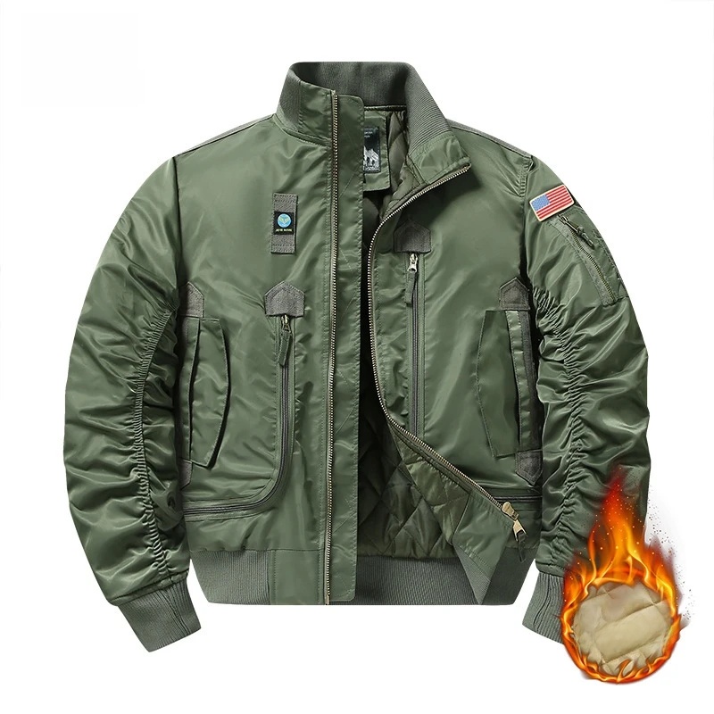 Jaqueta bomber masculina MA1 d - Winter Clothing Taiwan avaliação e preço