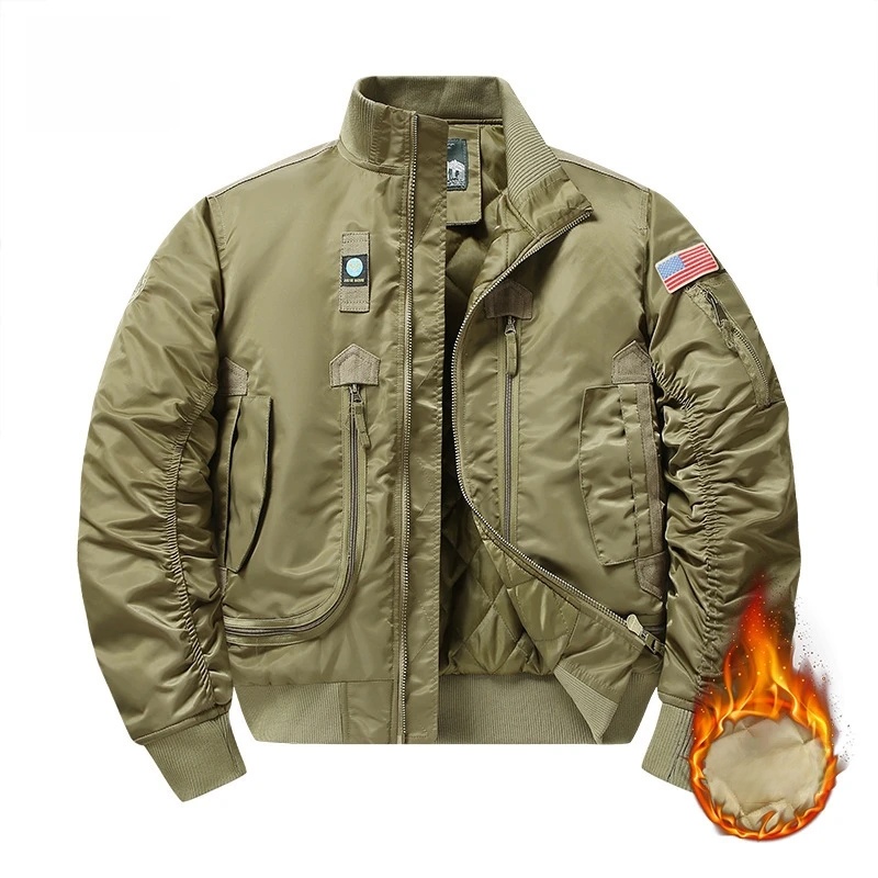 Jaqueta bomber masculina MA1 d - Winter Clothing Taiwan avaliação e preço
