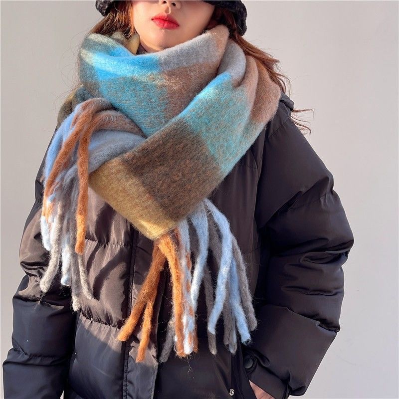 2025new inverno grosso quente  - Cashmere Scarf Wrap avaliação e preço