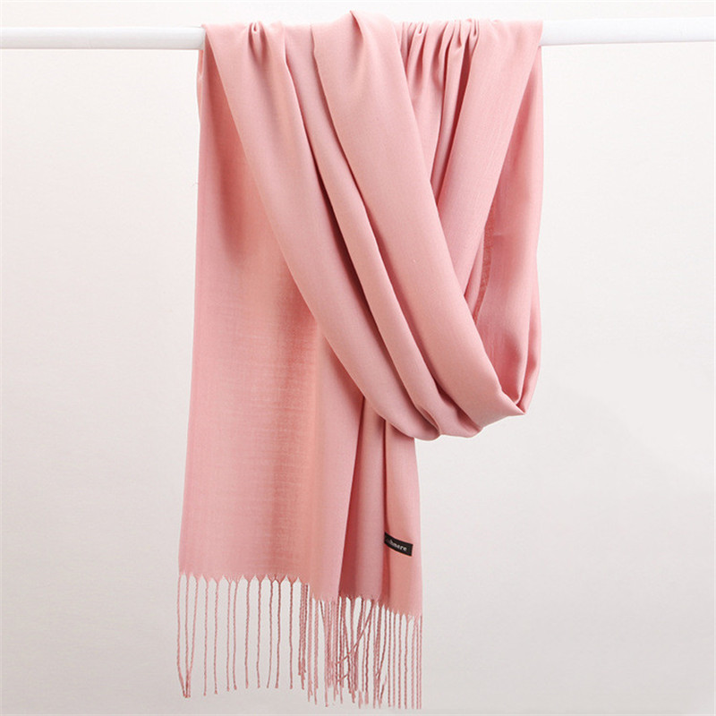 Moda cor sólida 2023 cachecol  - Cashmere Scarf Wrap avaliação e preço