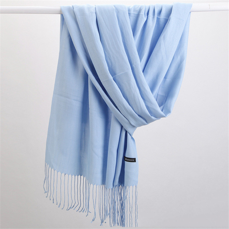 Moda cor sólida 2023 cachecol  - Cashmere Scarf Wrap avaliação e preço