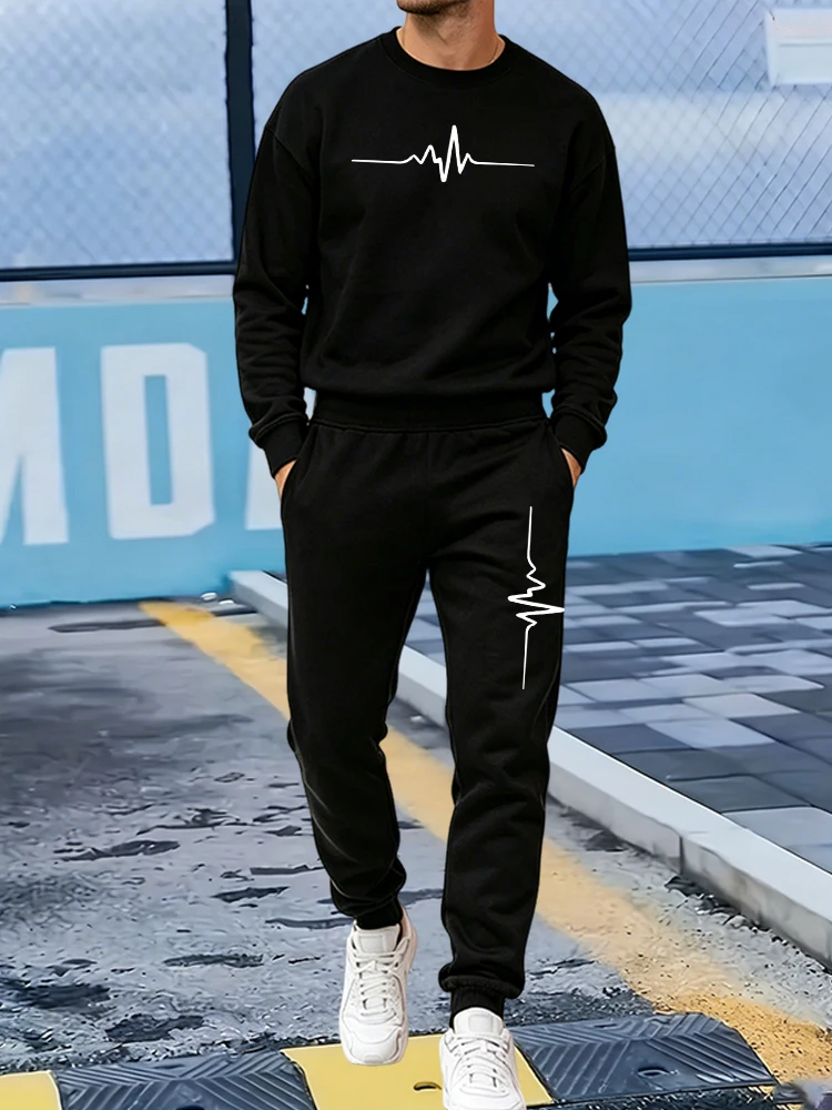 Novo Conjunto de Moletom Mascu - Winter Clothing Outdoor avaliação e preço