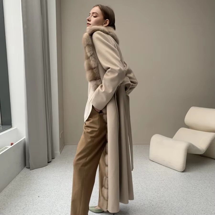Novo Casaco de Lã Cashmere par - Wool Blend Coat avaliação e preço