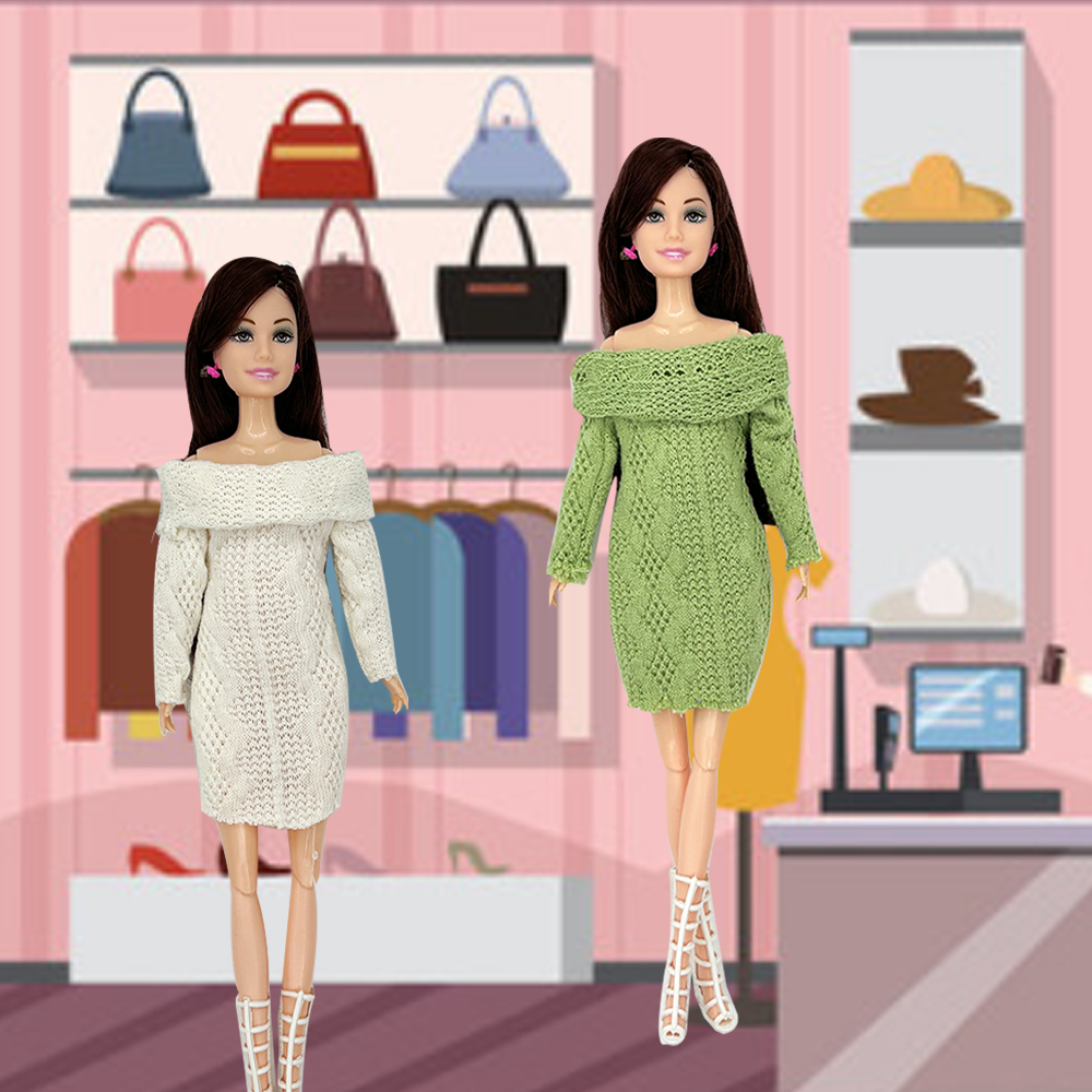 Vestidos de suéter da moda par - Winter Clothing Game avaliação e preço