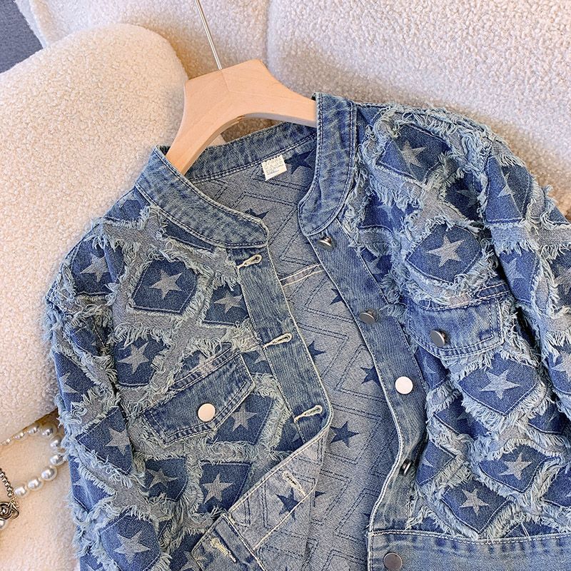 Casaco feminino denim casacos  - Winter Clothing Work avaliação e preço