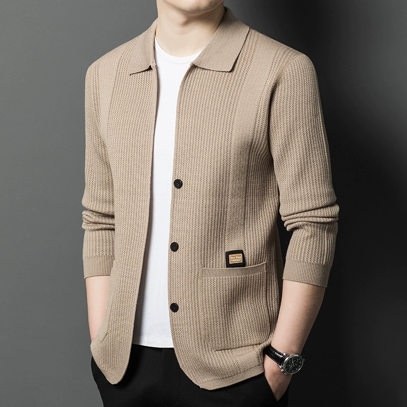 Cardigans Masculinos de Alta Q - Wool Blend Coat avaliação e preço