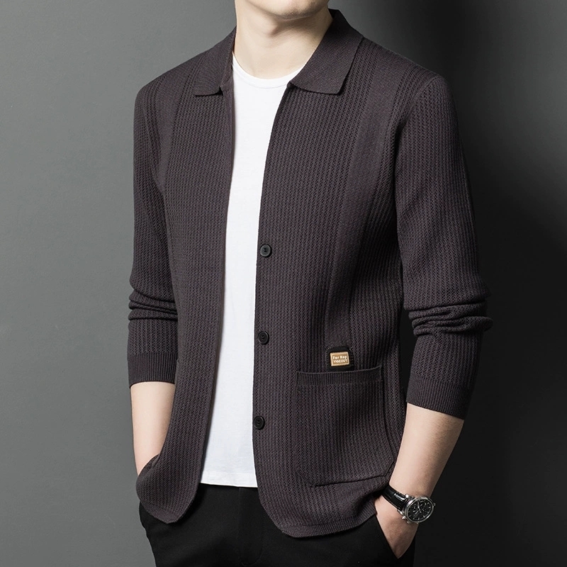 Cardigans Masculinos de Alta Q - Wool Blend Coat avaliação e preço