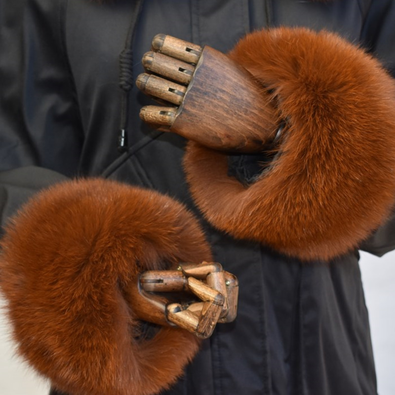 Punhos de pele de raposa para  - Winter Clothing For Sale avaliação e preço