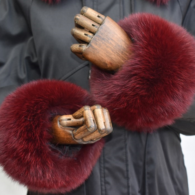 Punhos de pele de raposa para  - Winter Clothing For Sale avaliação e preço