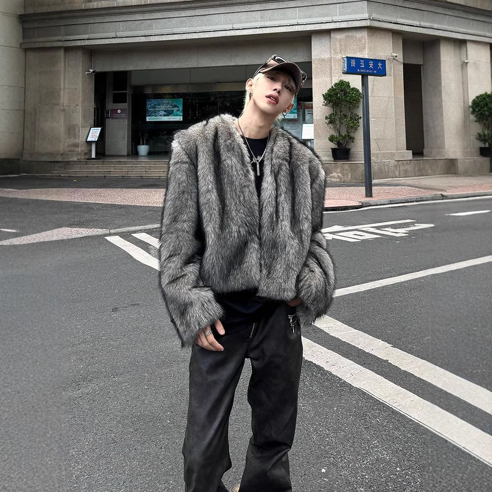 Casaco de Pele Curto Masculino - Winter Clothing Pants avaliação e preço