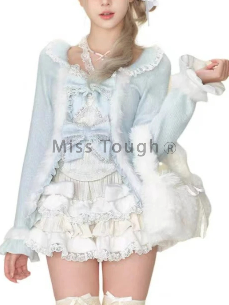 Japonês doce lolita 3 peça con - Winter Wear Clothes avaliação e preço