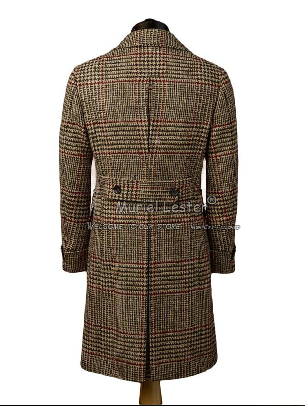 Homem inglaterra estilo terno  - Wool Blend Coat avaliação e preço