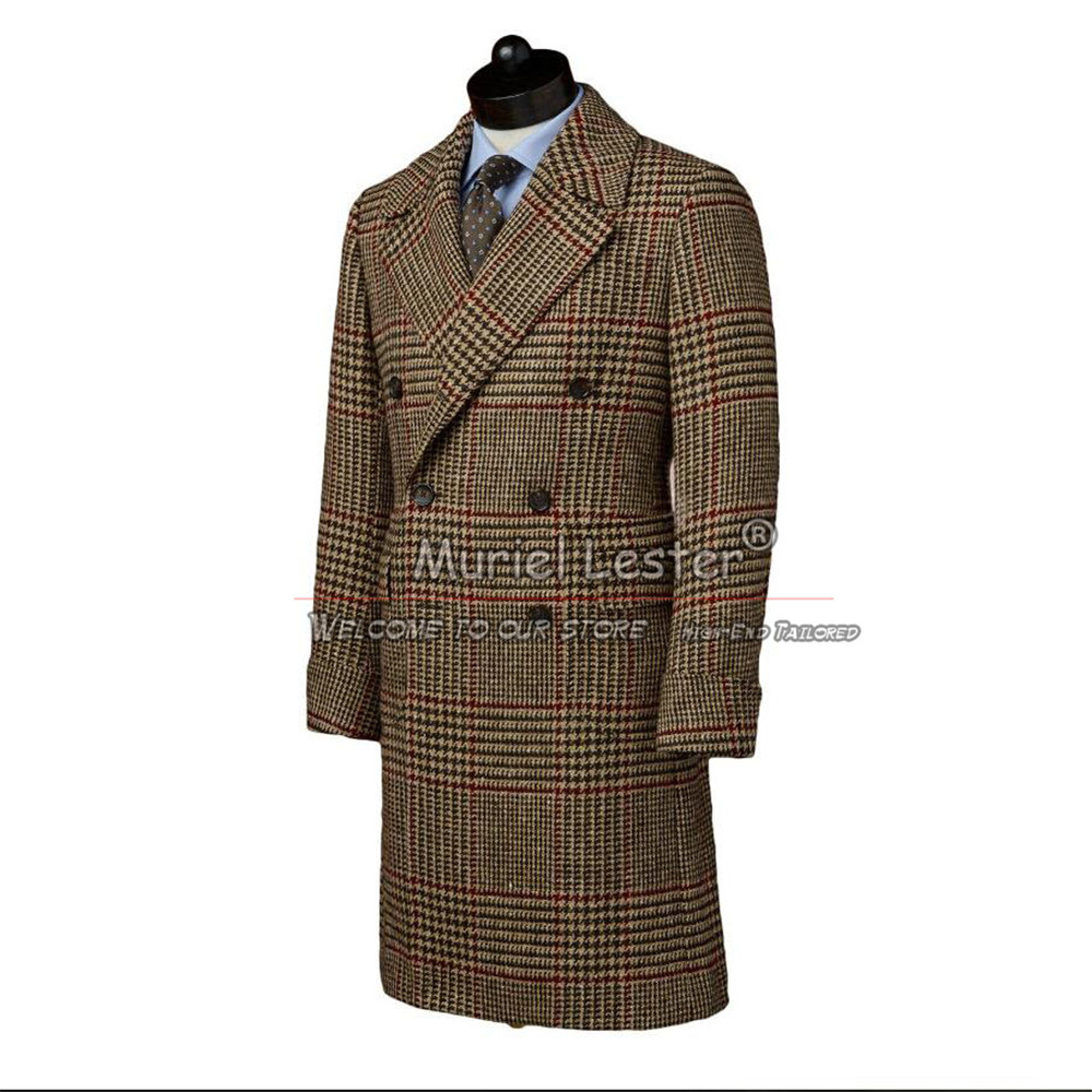 Homem inglaterra estilo terno  - Wool Blend Coat avaliação e preço
