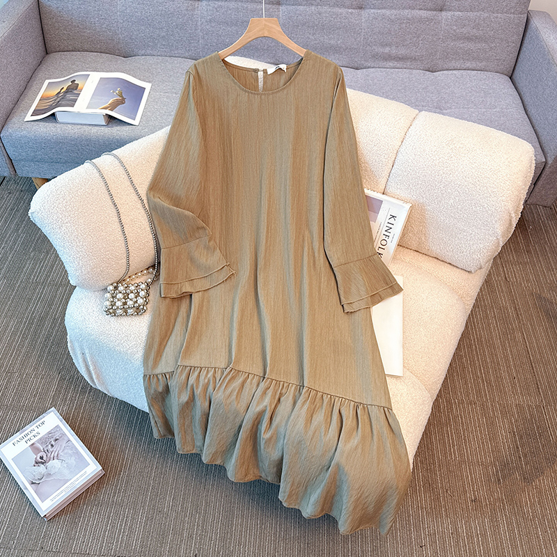 Elegante vintage o-pescoço sól - Winter Clothing For Plus Size Women avaliação e preço