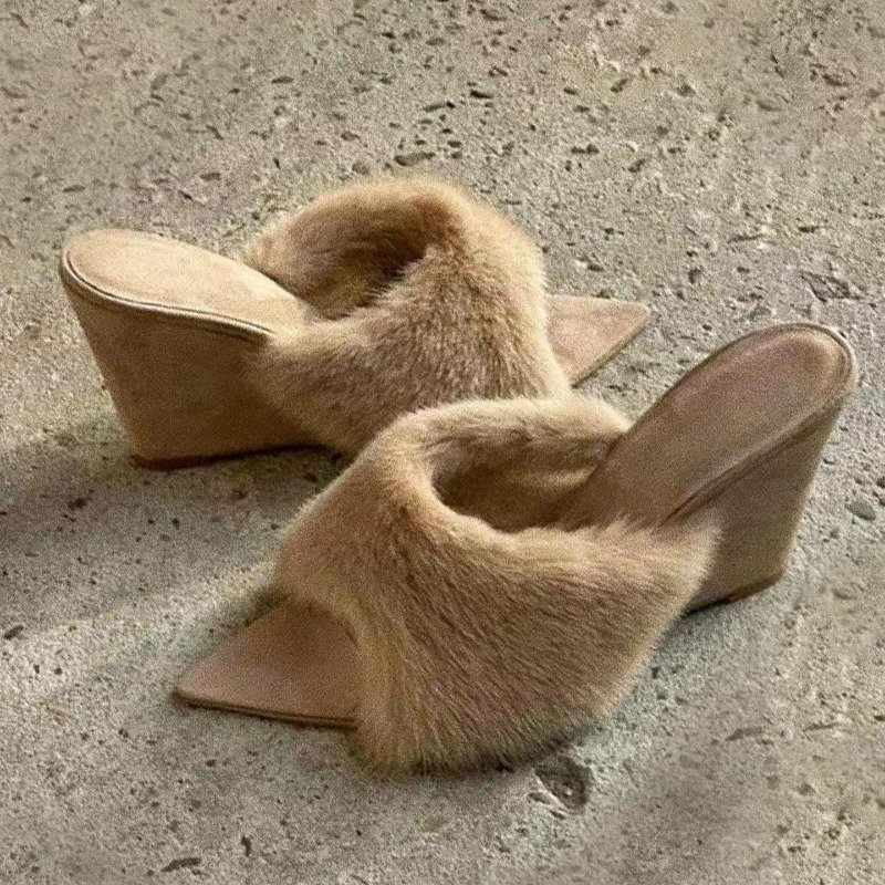 Mulheres fofas chinelos cunhas - Winter Clothing Trends 2025 avaliação e preço