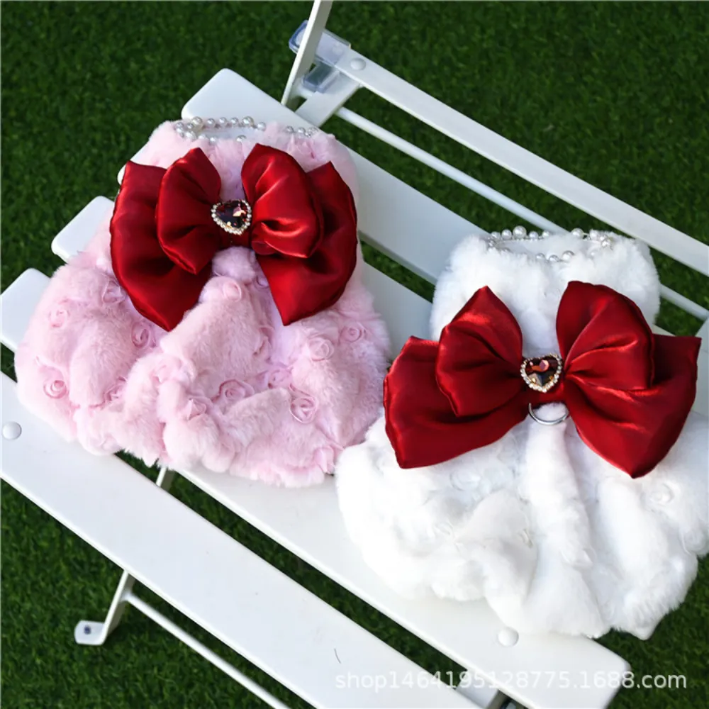 Vestido de pele de coelho para - Winter Clothing For Dogs avaliação e preço