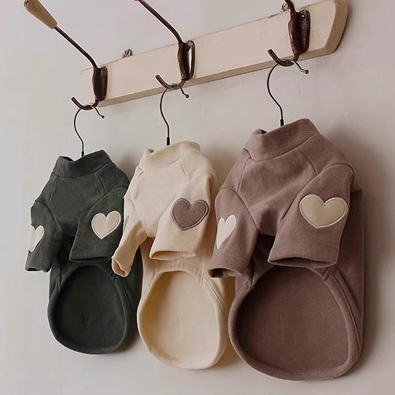 Amor bordado cão moletom pet r - Winter Clothing For Dogs avaliação e preço