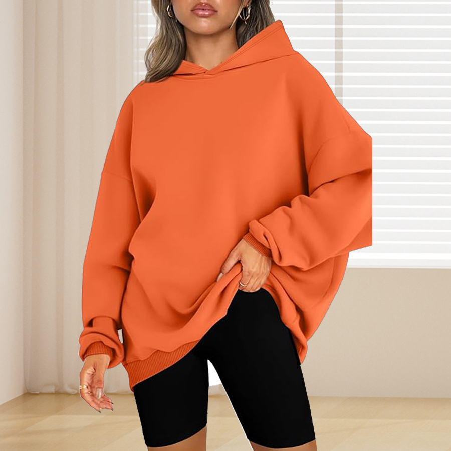 Moletom básico plus size de co - Winter Clothing For Plus Size Women avaliação e preço