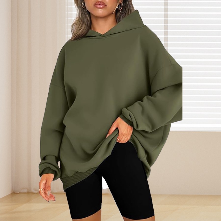 Moletom básico plus size de co - Winter Clothing For Plus Size Women avaliação e preço
