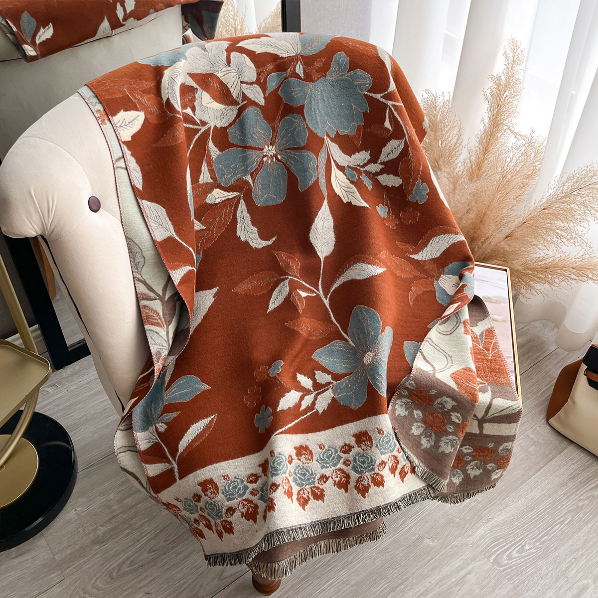 Mulheres engrossar luxo invern - Cashmere Scarf Wrap avaliação e preço